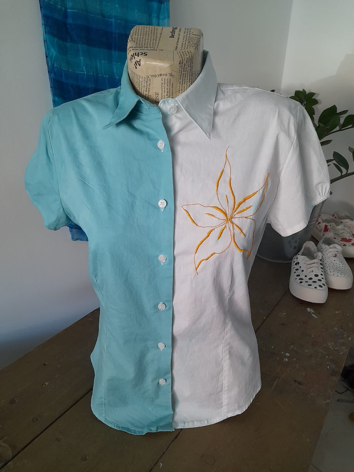 Ръчно багрена риза