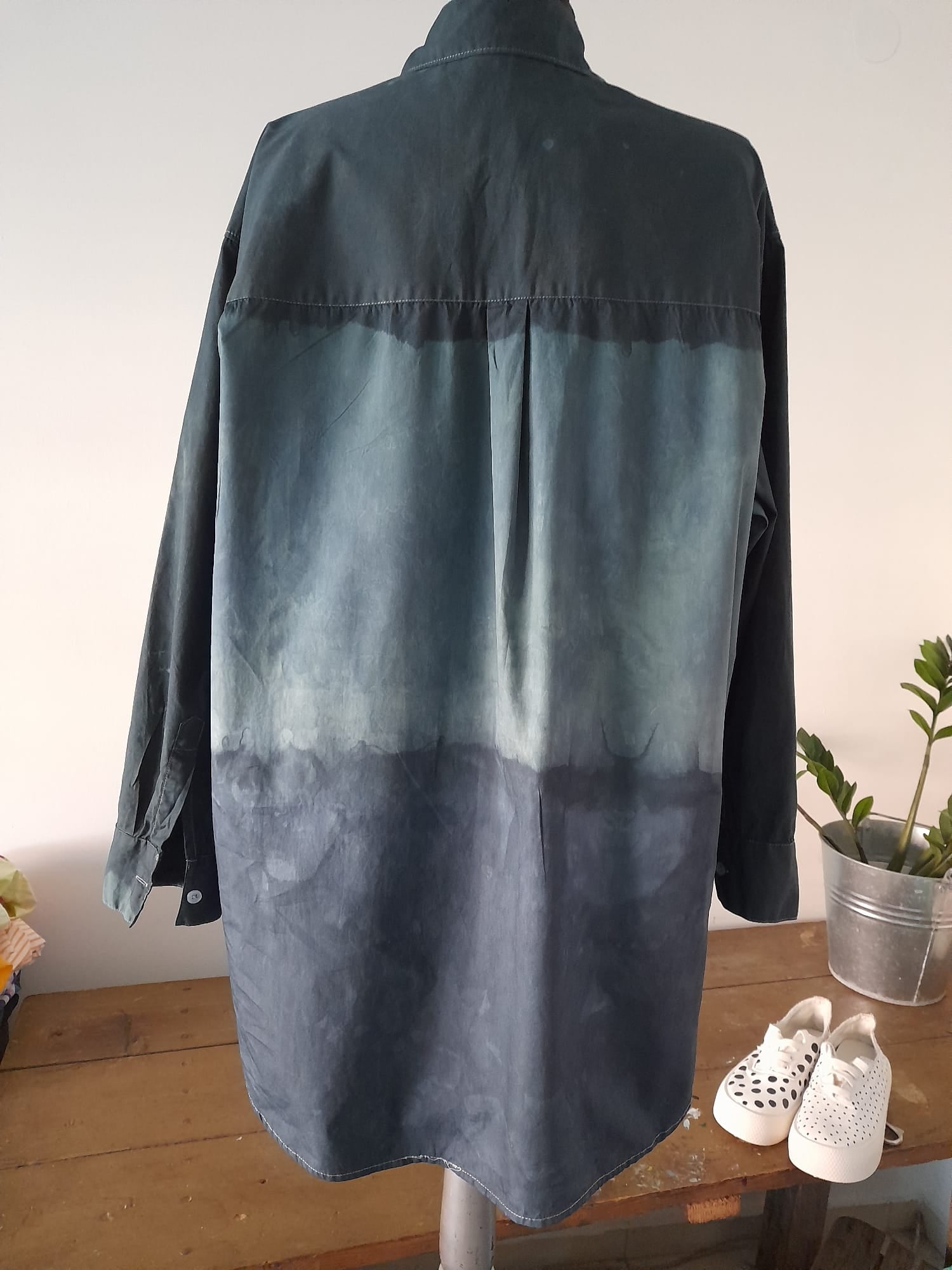 Ръчно багрена риза туника