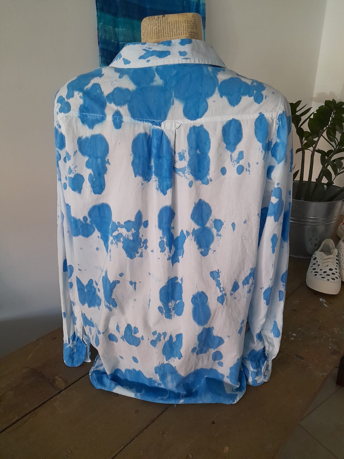 Ръчно багрена риза, 100% памук