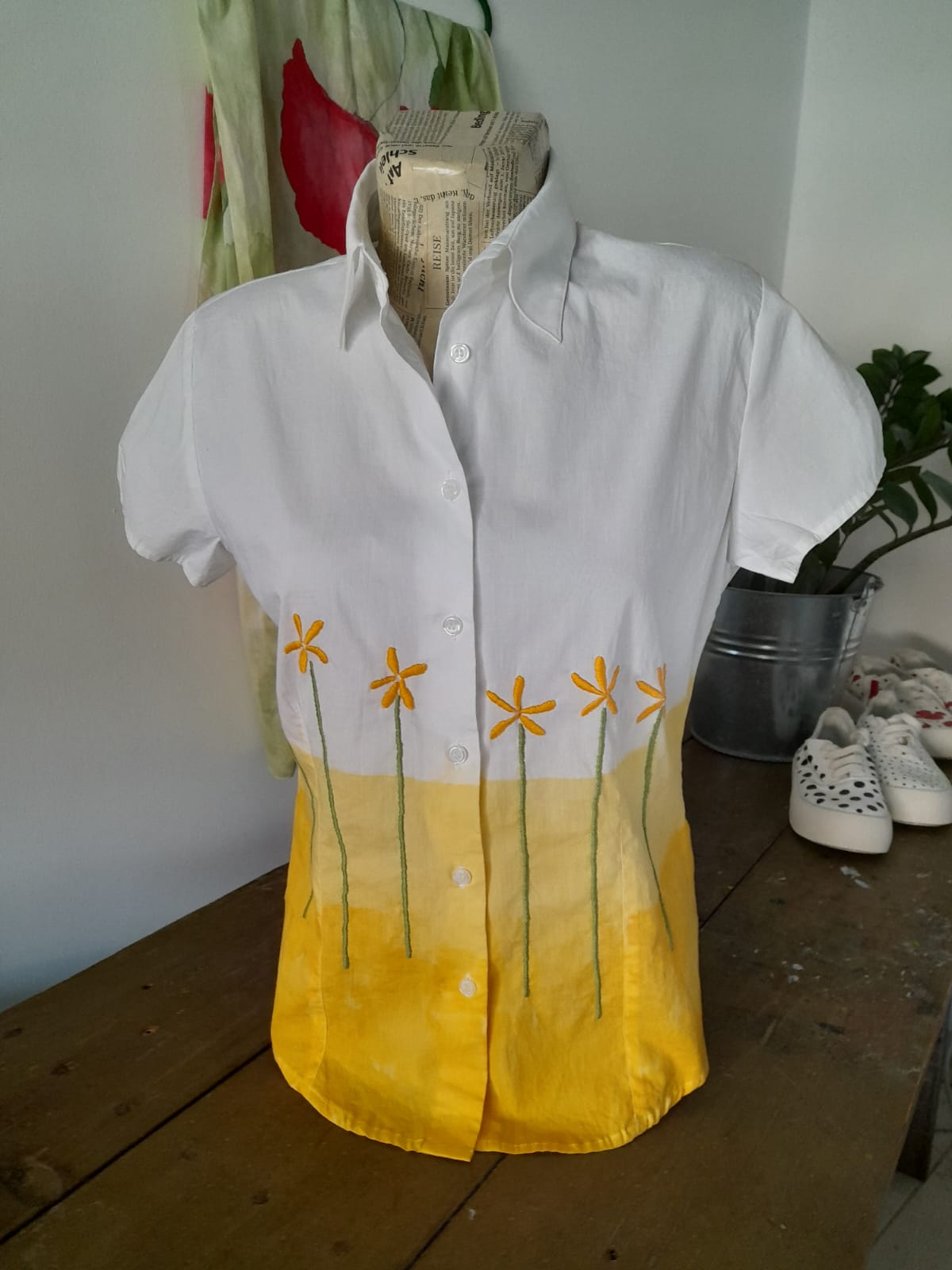 Ръчно багрена риза